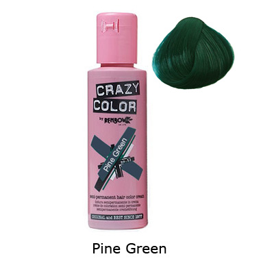 Crazy Color - Pine Green Semi permanent hair dye - Green